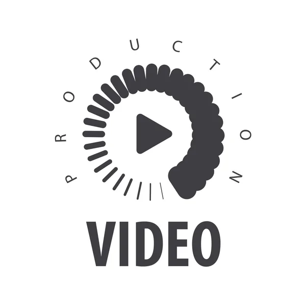 Векторная загрузка логотипа для просмотра видео — стоковый вектор