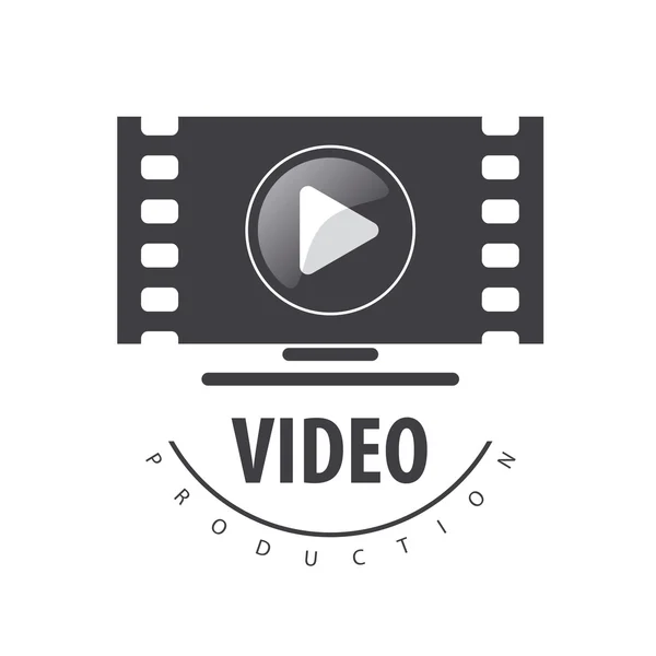 Logo vectoriel pour visionner la vidéo sur un moniteur — Image vectorielle