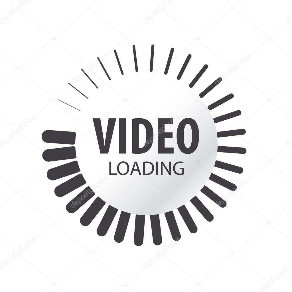 Abstract vector logo video loading