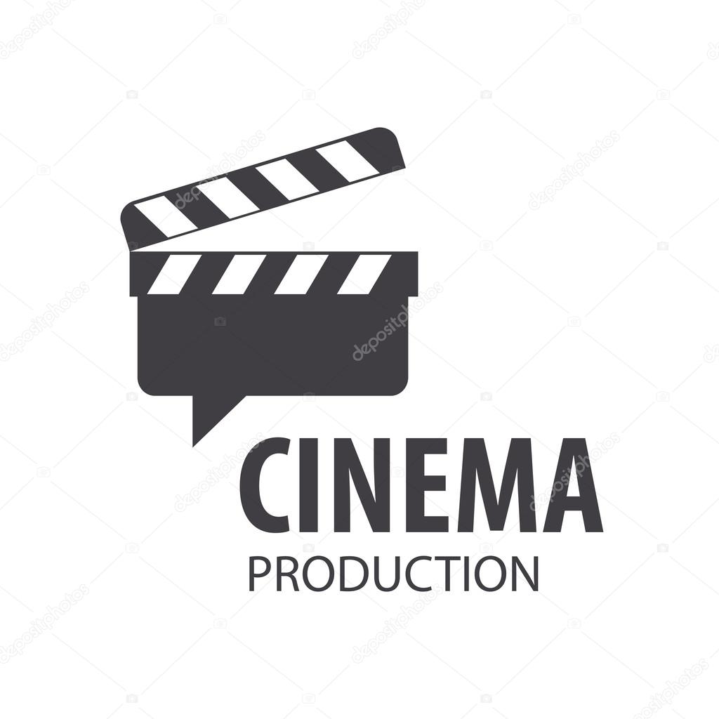 Vector logo Slate Board for shooting movies