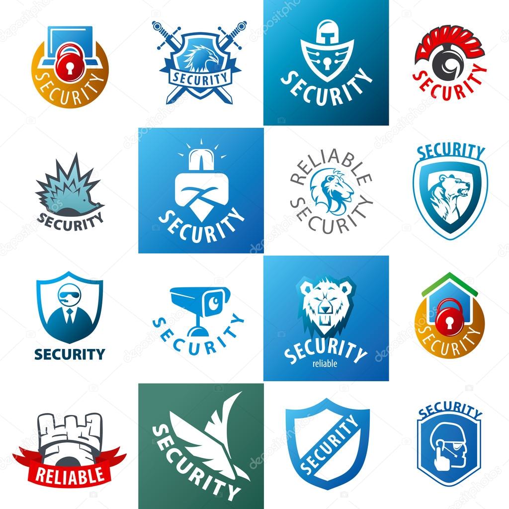 Large set of vector logos protection