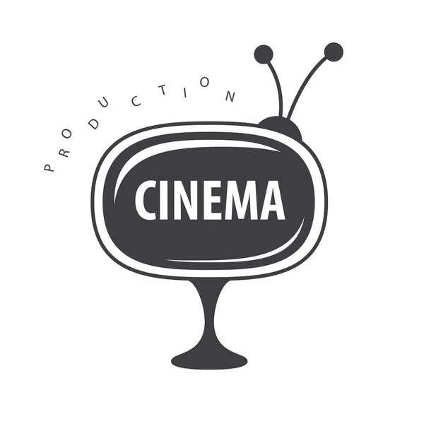 Vektorové logo monitor pro video produkce — Stockový vektor