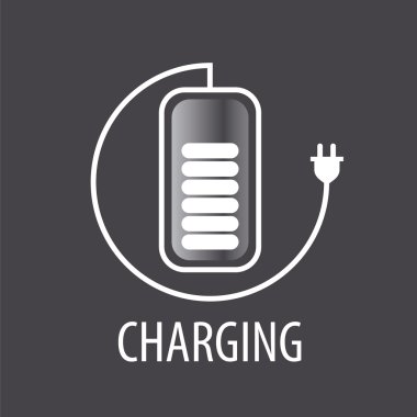 fiş ile vektör logo ve pil kablosu