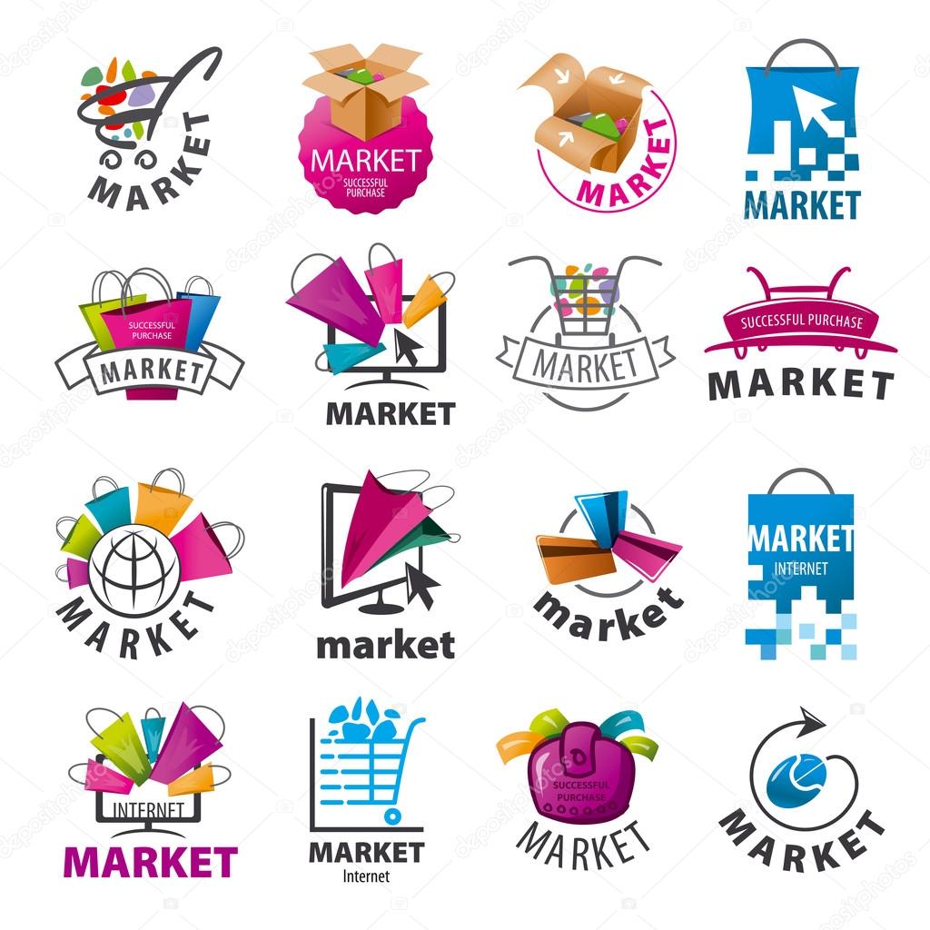 Biggest collection of vector logos for market