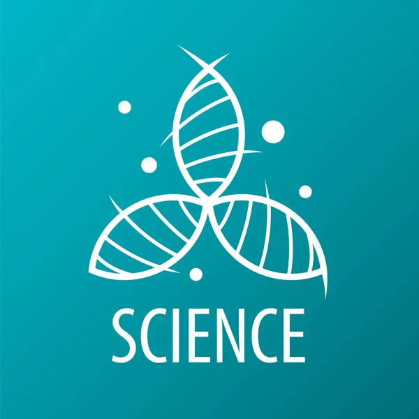 Логотип вектора ДНК в виде цветка — стоковый вектор