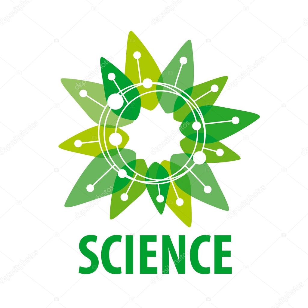 Vector logo chip as a green flower