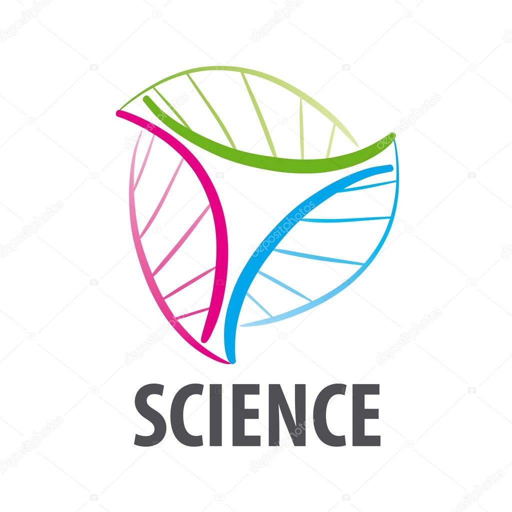 DNA vector logo in the form of multi-colored flower