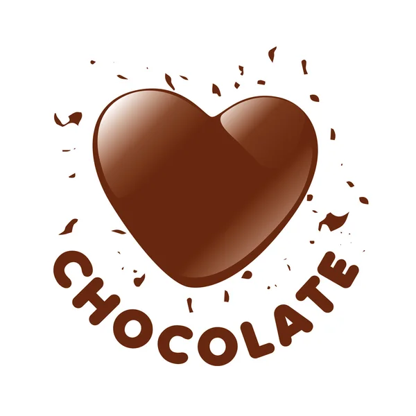 Logo vectoriel canne à bonbons en forme de coeur — Image vectorielle
