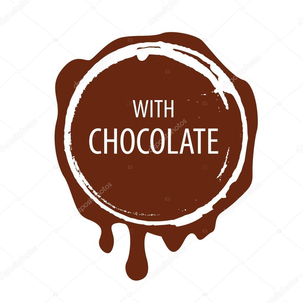 Vector logo Chocolate printing for labels