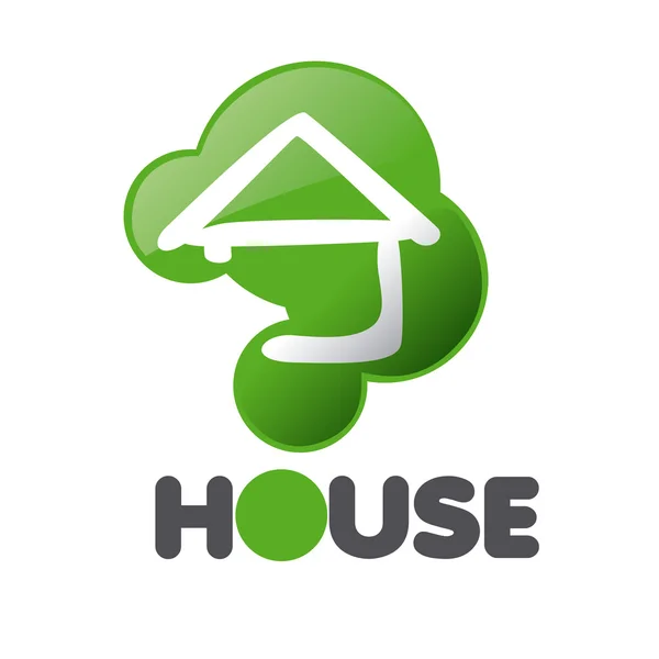Vector logo House in the sign issue — Stockvector