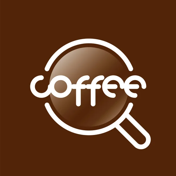 Abstract vector logo koffie beker — Stockvector