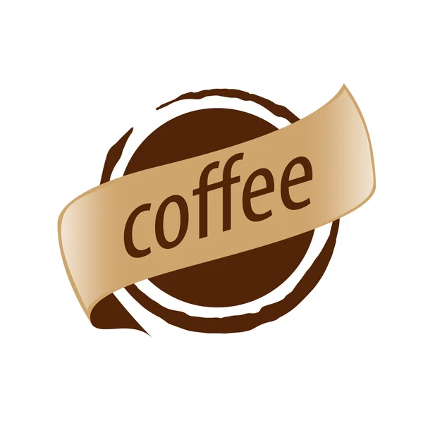 Logotipo abstracto vector impresión café — Archivo Imágenes Vectoriales