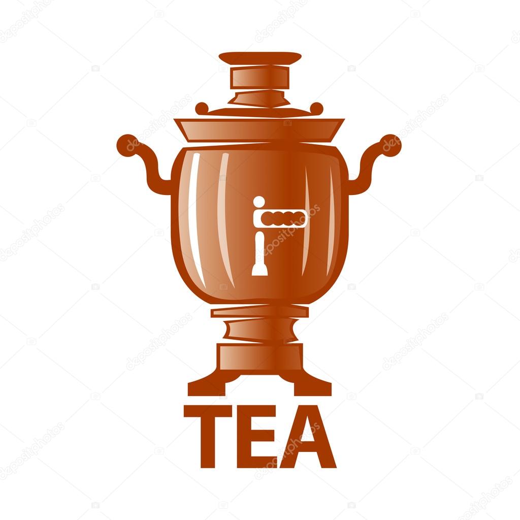 Vector logo Russian samovar for te
