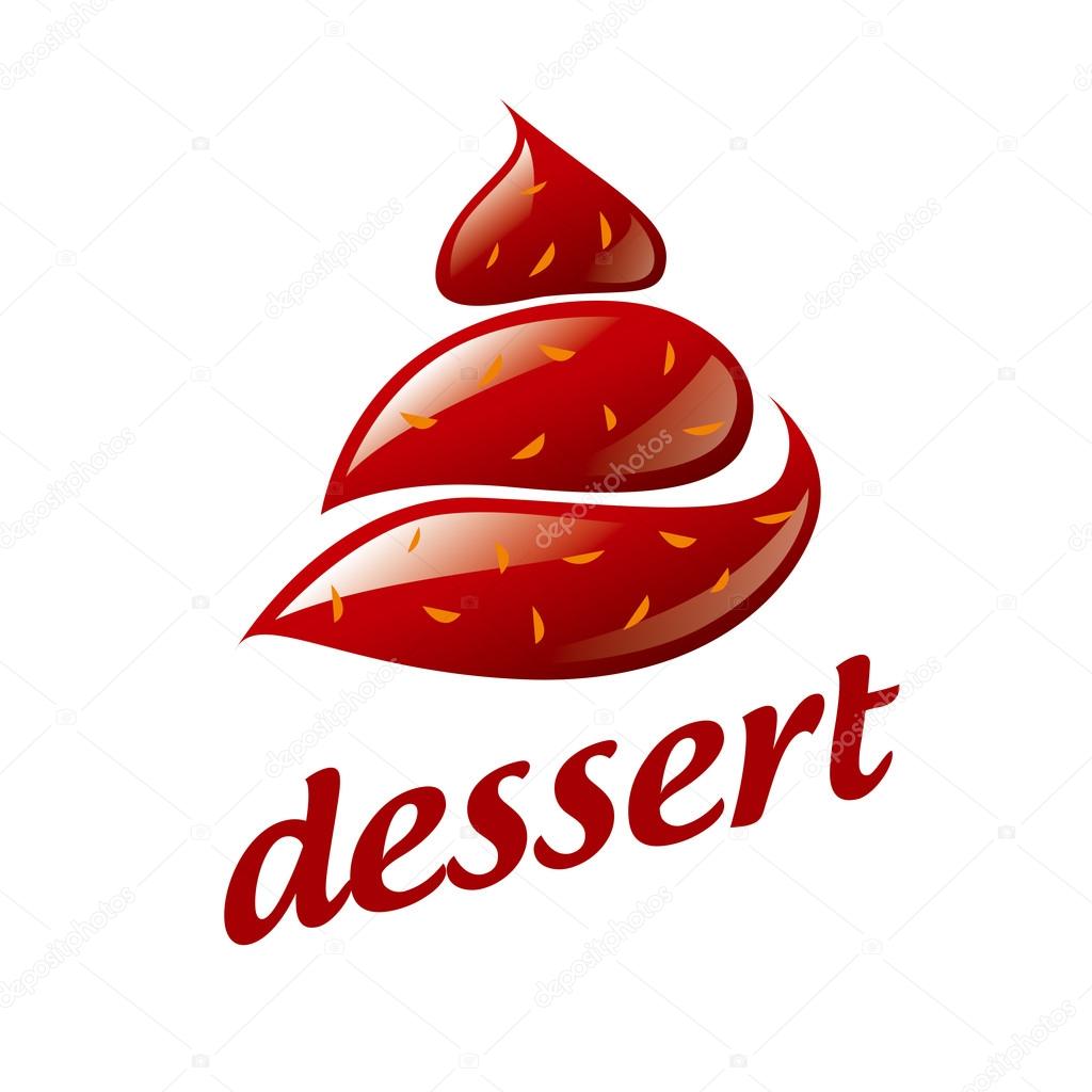 Vector logo chocolate ice cream