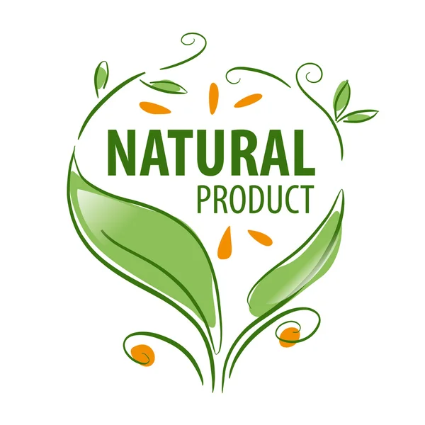 Logotipo vetor abstrato de padrões vegetais — Vetor de Stock