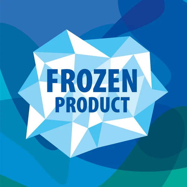 Logo vectoriel des cristaux pour les produits congelés — Image vectorielle