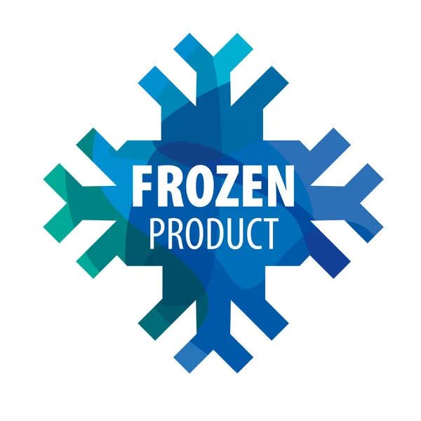 Logo vecteur flocon de neige pour produits congelés — Image vectorielle