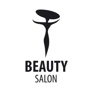 şapkalı bir kadın zarif vektör logosu