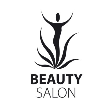 Vektör logo kadın cesedi soyut