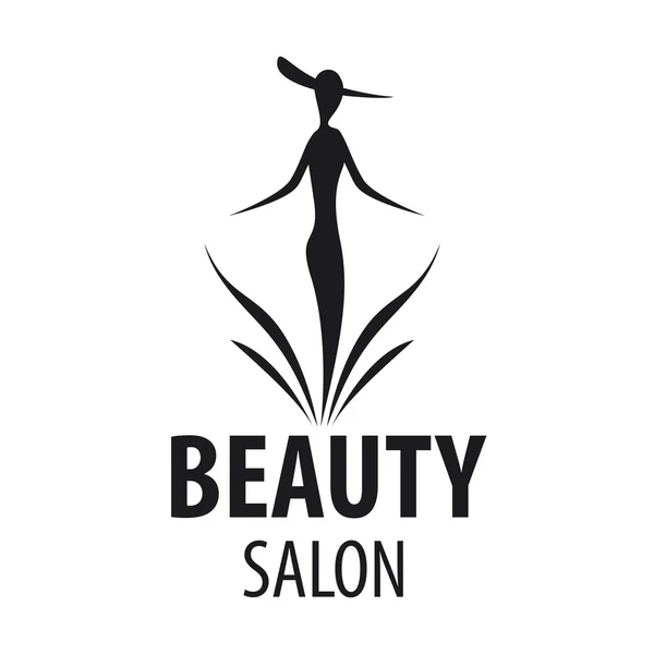 Vector logo elegant woman for a salon beauty — Stock Vector