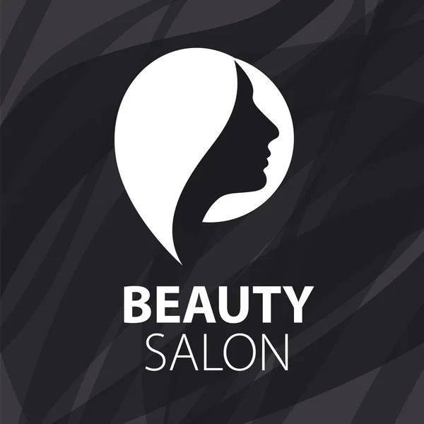 Wektor logo dla kobiet salon fryzjerski — Wektor stockowy