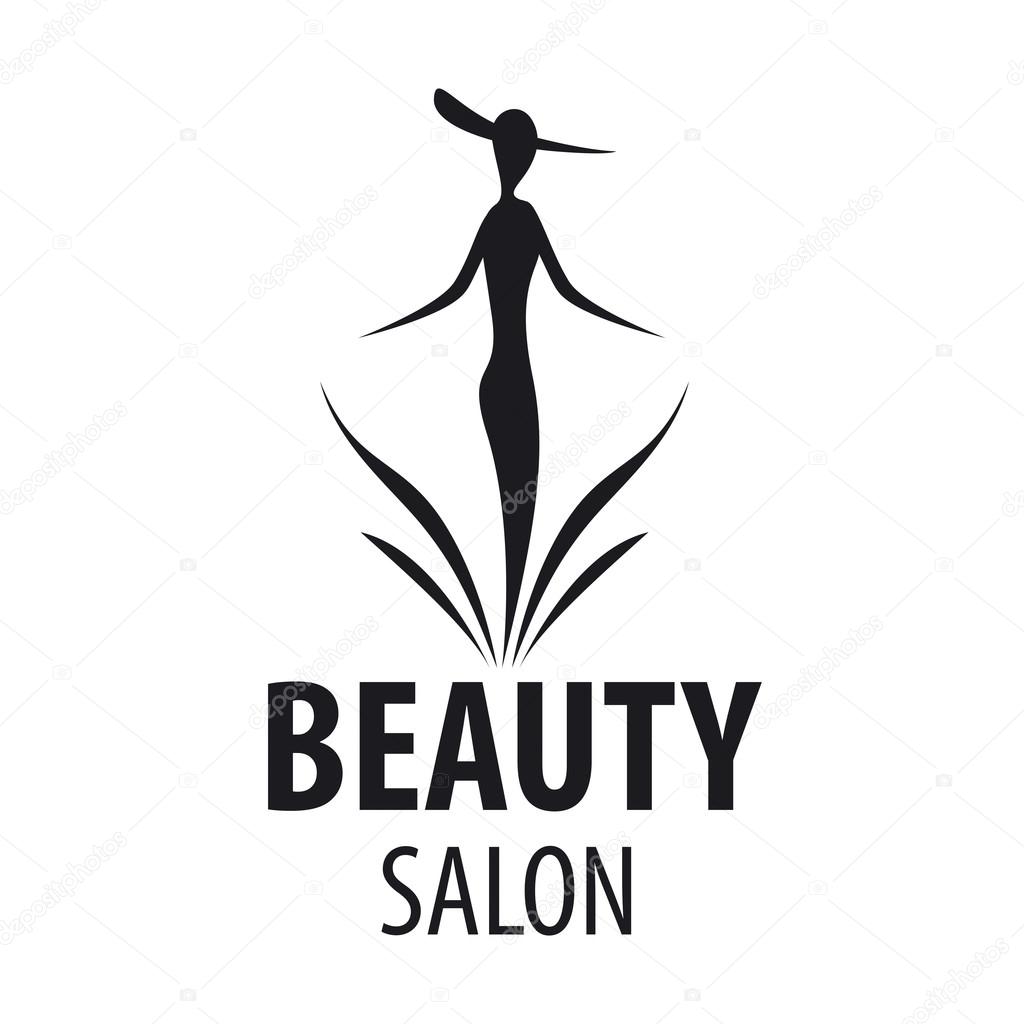 vector logo elegant woman for a salon beauty