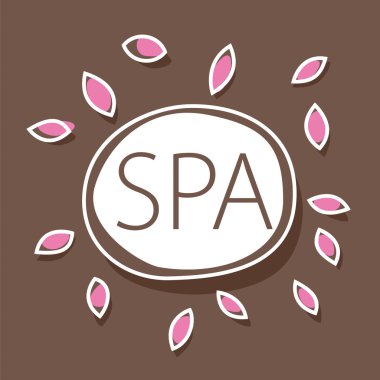 Spa salonu için soyut vektör logo
