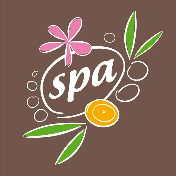 Vektör logo Aksesuarları spa salonu için çizilmiş — Stok Vektör