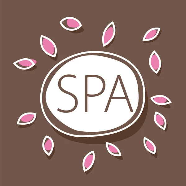 Streszczenie wektor logo salonu Spa — Wektor stockowy