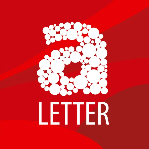 Wektor logo litery A na czerwonym tle — Wektor stockowy