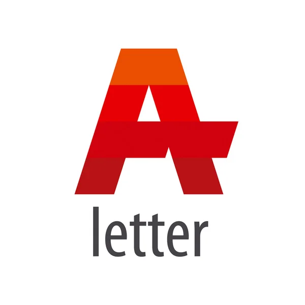 Pasiasty wektor logo czerwone litery A — Wektor stockowy