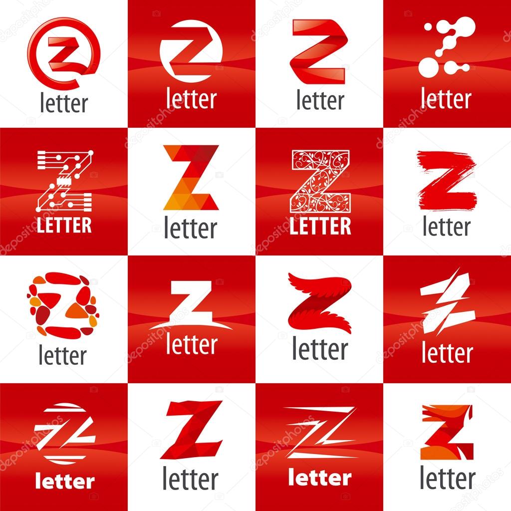 large set of vector logo letter Z