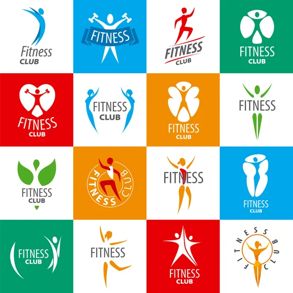 Μεγάλο σύνολο των διανυσματικών λογότυπα για γυμναστηρίων — Διανυσματικό Αρχείο