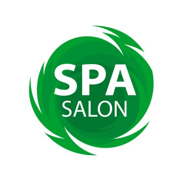Spa salonu için yuvarlak soyut vektör logo