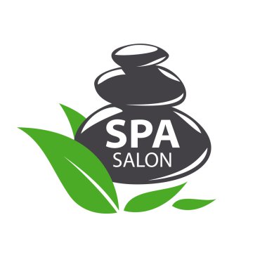 vektör logo taşlar spa salonu için
