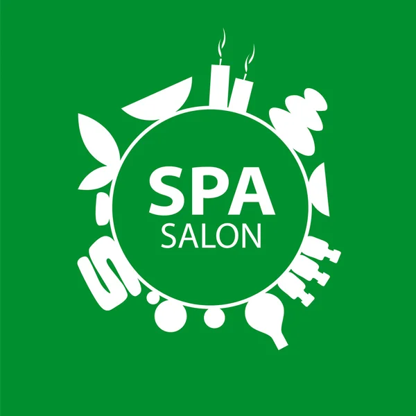 Spa salonu için soyut yuvarlak vektör logo — Stok Vektör