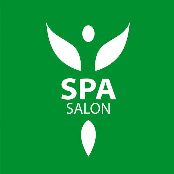 Soyut vektör logo kız spa salonu için kanatlı — Stok Vektör