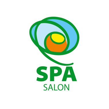 Spa salonu için soyut logo vektör