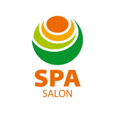 Soyut vektör logo mum spa salonu için