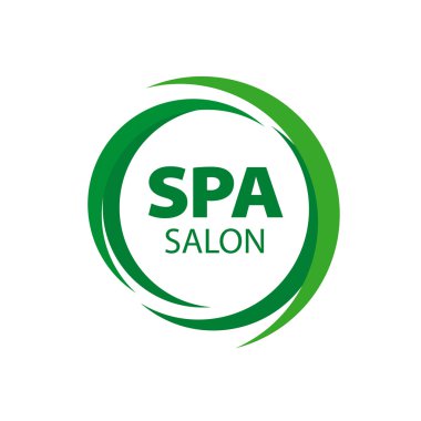 Spa salonu için soyut yuvarlak vektör logo