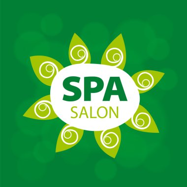 Spa salonu için soyut vektör logo