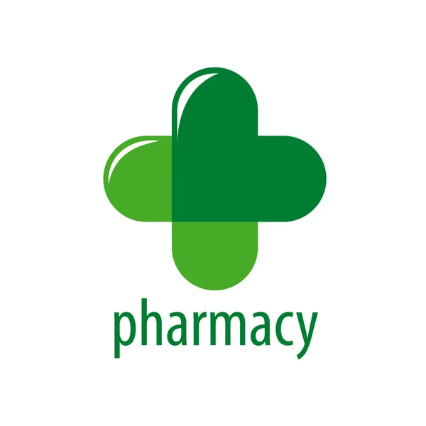 Αφηρημένη διάνυσμα λογότυπο Πράσινο Φαρμακείο σταυρό — Διανυσματικό Αρχείο