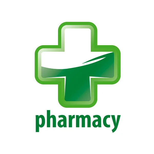 Λογότυπο φορέα Πράσινο Φαρμακείο σταυρό — Διανυσματικό Αρχείο