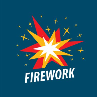 Soyut vektör logosu çok renkli kıvılcım