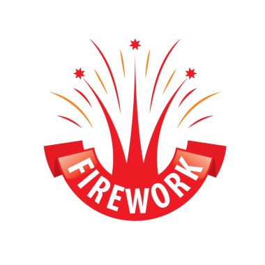 vector logo for fireworks clipart