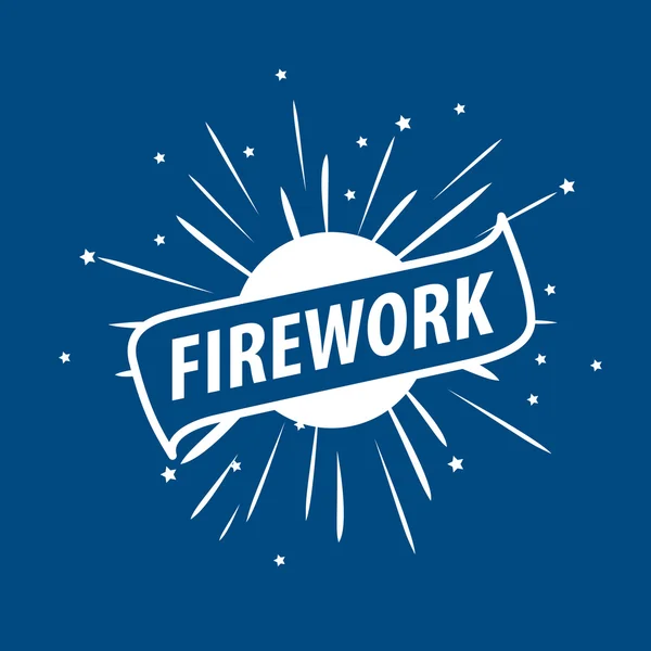 Logotipo do vetor para fogos de artifício —  Vetores de Stock