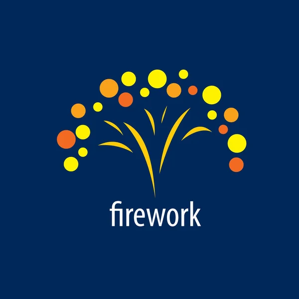 Logotipo do vetor para fogos de artifício — Vetor de Stock