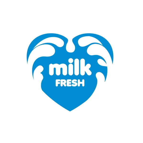 Logotipo de leche vectorial — Vector de stock