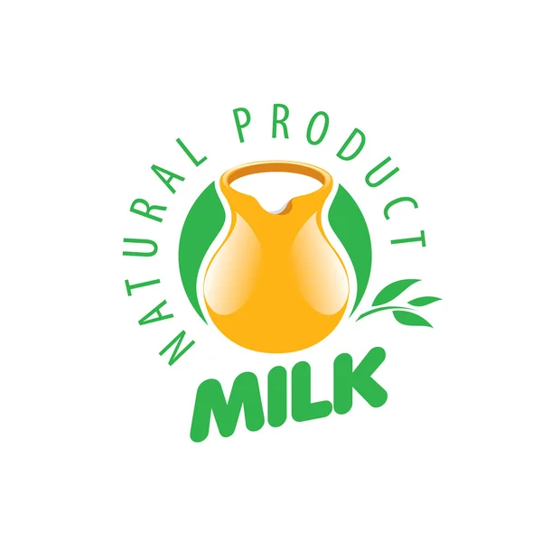 Vektormilch Logo — Stockvektor