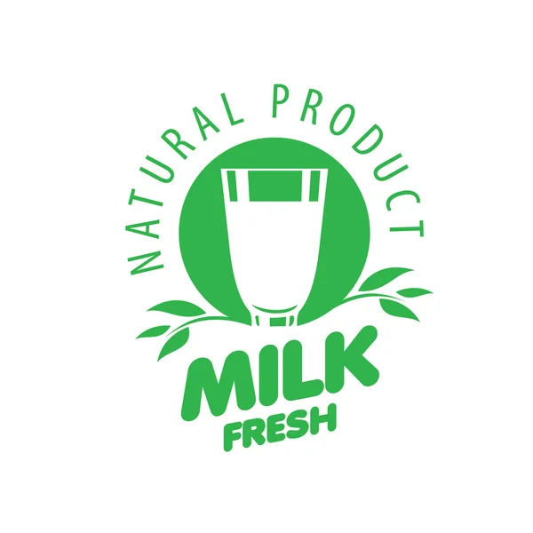 Vector Milk logo — Stock Vector